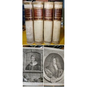 Ugo Grozio DE JURE BELLI AC PACIS - De Mari Libero. 4 tomi Bousquet Losanna 1758 - Imagen 1 de 24