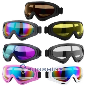2pcs Safety Ski Goggles Glasses Anti Fog Dustproof Lens Eye Protective Eyewear - Picture 1 of 16