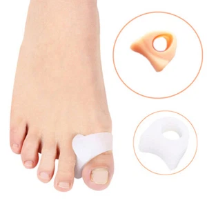 Silicone Gel Toe Spacer Separator Straightener Spreader Bunion Pain ReliefC~gu - Bild 1 von 12