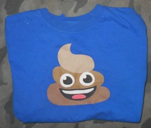Poop Emoji Boys Size 8 Shirt - Picture 1 of 1