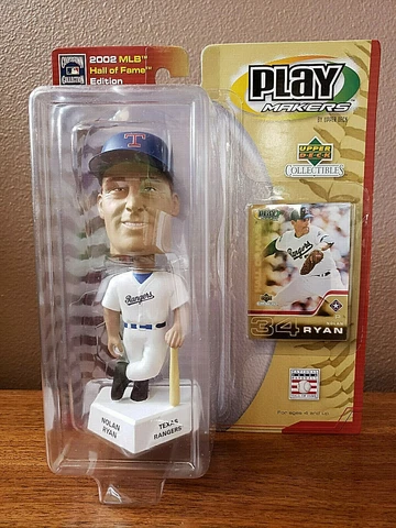 NOLAN RYAN 2002 UpperDeck PlayMakers HOF Edition Bobblehead Texas Rangers Cover