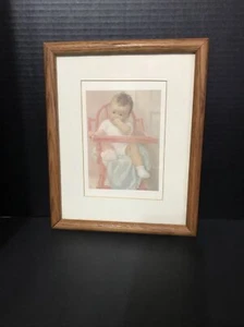 His Majesty By Bessie Pease Gutmann Matted Wooden FRAMED ART PRINT 1983 - Picture 1 of 4