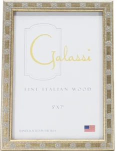 F. G. Galassi Handmade Fine Italian Wood Silver Daisy 5"x5" frame 10855 - Picture 1 of 1