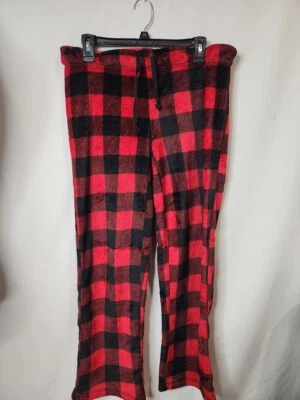 Pantalones suaves Secret Treasures para mujer M medianos 8-10 rojos negros a cuadros Foto 1 de 4
