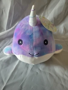 ✨ Squishmallows 8 Zoll Narwal Krawatte gefärbt blau lila limitierte Auflage Plüschtier Stofftier - Bild 1 von 8