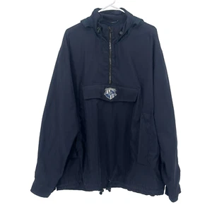 Vintage Faconnable Hidden Hoodie Pull Over Jacket 1/4 Zip Windbreaker Mens XL - Picture 1 of 17