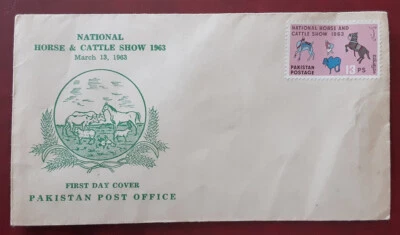 PAKISTAN Asia 1963 FDC Horse & Cattle Show Scott 175 Superb (see Note) 6896-1 - Image 1 of 2