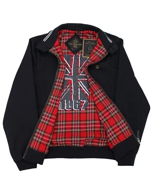 * SALE * MENS MERC LONDON 50 YEARS LIMITED EDITION HARRINGTON JACKET NAVY BLUE M - Image 1 of 4