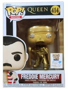 Funko Pop 1/3 esclusivo Freddie Mercury #414! Oro metallizzato con diamanti 1/3 - Foto 1 di 10