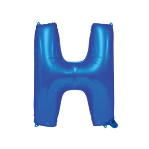 Royal Blue H Alphabet Foil Balloon 86cm Birthday Party Decor Supplies AUS Stock - Picture 1 of 2