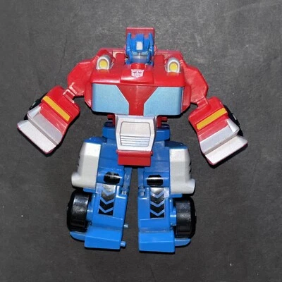Optimus Prime Transformers Rescue Bots Academy Classic Heroes Team Hasbro 2 in 1 - Image 1 of 4
