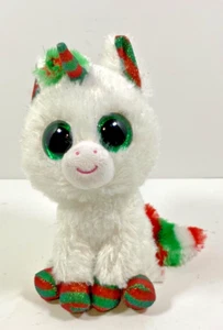 Ty Beanie Boos 6" Snowfall the Unicorn Glitter Version Plush Stuffed Animal - Picture 1 of 6