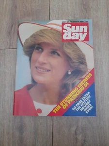 Sun day News Of The World Vintage Magazine Princess Diana January 8th 1984 80s - Bild 1 von 3