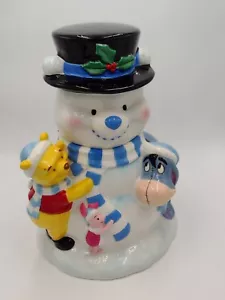 SEHR SELTEN Disney Store Winnie Puuh Schneemann Keksdose Pooh, Eeyore & Ferkel - Bild 1 von 8
