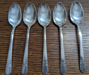 5 Oldtimer 1938 Wm. Rogers Talisman Teelöffel - Bild 1 von 8
