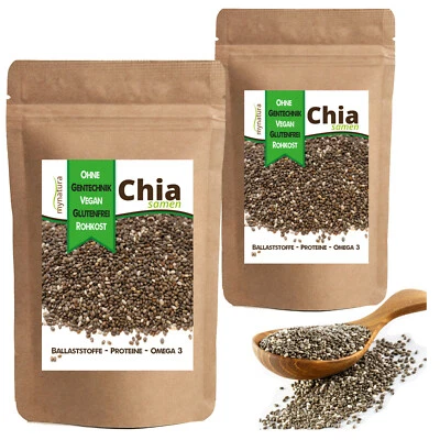 Mynatura Top Chia Samen Salvia hispanica L. (Doppelpack 2x 1000g) - Bild 1 von 4