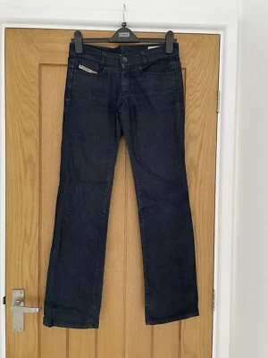 Diesel Soozy Jeans W28 L30 Straight Leg Low Rise V Dark Blue - Image 1 of 4