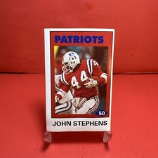 1992 Diamond NFL Superstars Stickers John Stephens #50 VG