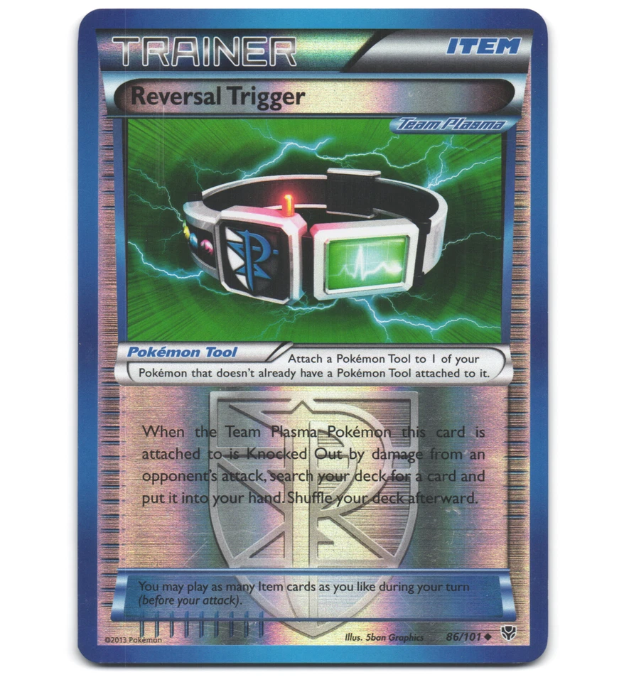 Pokemon 2013 Moderate Play Reversal Trigger 86/101 Plasma Blast REVERSE Card - Image 1 of 1