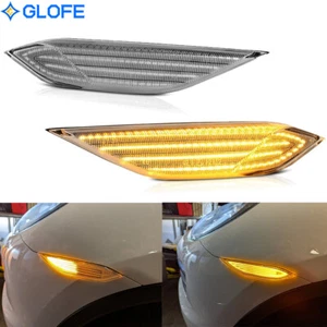 For 2011-2014 Porsche Cayenne 958 Clear Lens LED Side Marker Lights Signal Lamp - Bild 1 von 7