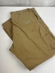 Herren Wrangler Baumwolle Zimmermann Hose Größe 46 x 30 hellbraun vorne flach Arbeitskleidung gebraucht, in einwandfreiem Zustand - Bild 1 von 6