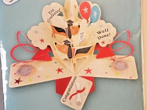 A Paper Miracle Second Nature Pop Ups Card Graduation 3D Dogs Dachshund Hound - Picture 1 of 3