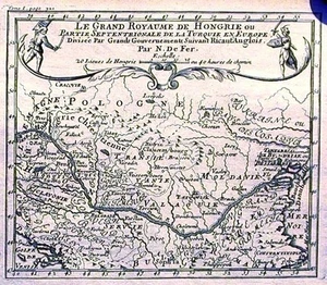 Antique map, De Fer. N, La grand Royaume de Hongrie - Picture 1 of 1