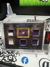 LEAF ART OF SPORT ENSHRINED EXHIBIT 5 G/U PATCH KARL MALONE #/15 THE MAILMAN