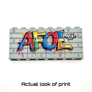 Custom UV Print on LEGO Bricks - Graffiti AFOL 03 LBG - Picture 1 of 1