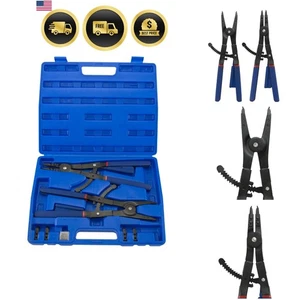 Snap Ring Pliers Set 16 Inch 2 Piece External Internal Circlip Plier Tools - Picture 1 of 7