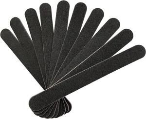 Nail File 10 PCS Professional Double Sided 100/180 Grit Files Black  - Picture 1 of 9
