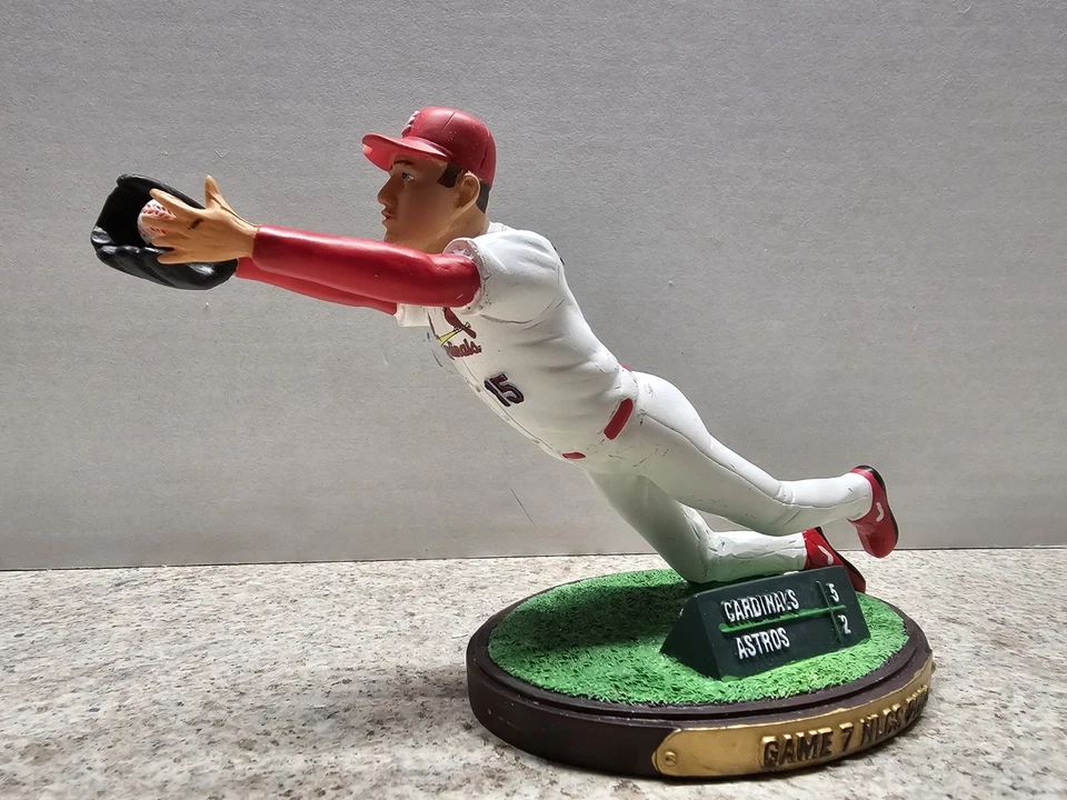 Jim Edmonds Cardenales de San Luis MLB 2005 SGA Estatua Estatuilla WS REPARADO Foto 1 de 4