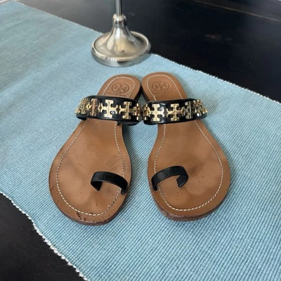 Tory Burch Val charol negro talla 6,5 Foto 1 de 4