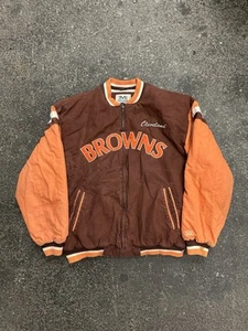 Chaqueta Universitaria Vintage Años 90 Mirage Cleveland Browns 1964 Retro NFL XL - Imagen 1 de 8