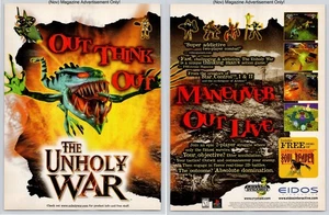 The Unholy War Creature Strategy Fighter PlayStation 1998 2Seite Werbung - Bild 1 von 5