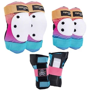 Triple Eight Saver Series Skate Pad Set Knee Elbow Wrist Protection Gear 80 C... - Picture 1 of 2