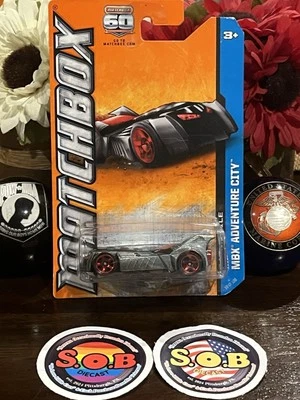 Matchbox MBX Adventure City Batman Batmobile Silver Diecast Sealed NM Condition - Image 1 of 4