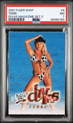 2002 Fleer WWF (WWE) #6 Terri Runnels Divas Magazine Set 2 PSA 7 NEAR MINT - Image 1 of 3