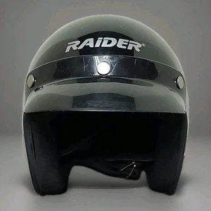 RAIDER A-611 Men’s Open Face Black DOT Approved 2010 Motorcycle Helmet - Picture 1 of 7