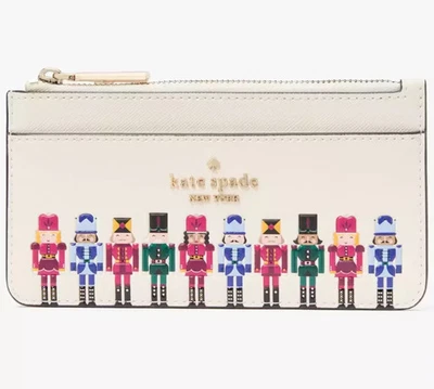 Cartera Kate Spade Cascanueces Grande Delgada Tarjetero KJ071 NUEVA CON ETIQUETAS Merengue Blanco 149 $ Foto 1 de 4