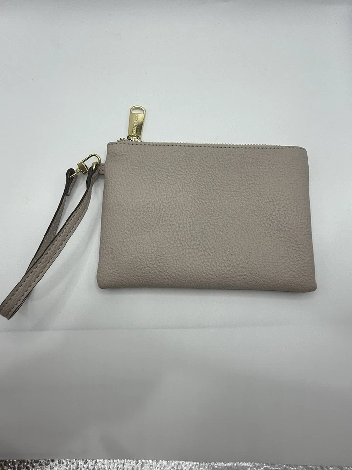 Cartera Cartera Steve Madden Pebble Taupe Muñequera Cremallera Foto 1 de 4