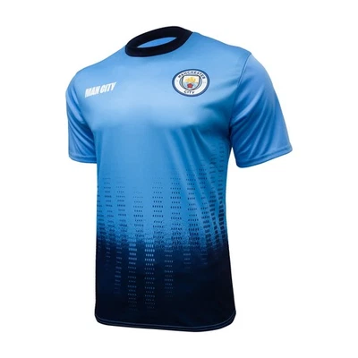 Camiseta unissex Icon Sports Manchester City - Oficialmente licenciada azul claro P - Imagem 1 de 4