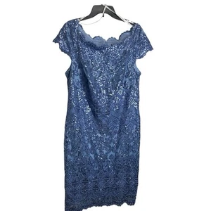 Nuevo con etiquetas Vestido Madre de la Novia Tadashi Shoji Encaje y Lentejuelas Cóctel - Imagen 1 de 9