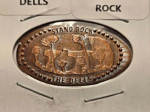 Wisconsin Dells Stand Rock enlongated pressed penny smashed zinc - Picture 1 of 2