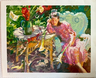 John Asaro: Daydream, 1994, serigrafía firmada a mano por el artista, casi como nueva Foto 1 de 4