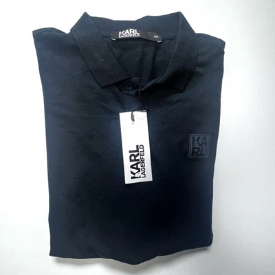 Polo Karl Lagerfeld azul marino, talla XXL Foto 1 de 4