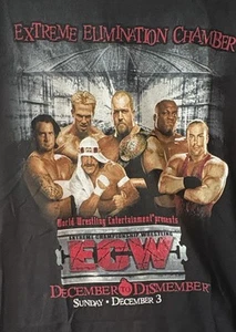 ECW December To Dismember Shirt M CM Punk Rob Van Dam Authentic WWE VTG New NWOT - Picture 1 of 4