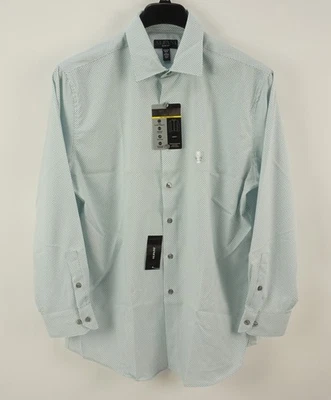 Новый Alfani производительности эластичной впитывающий без железа Argyle платье рубашка мужская 16 тонкий - Изображение 1 из 4