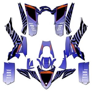 Kit de gráficos YFZ 50 TIGRE 2017-2021 Blue Senge compatible con Yamaha - Imagen 1 de 7