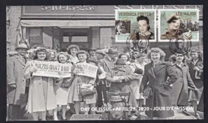 Canada 2020 limited edition FDC WWII VE Day 75th Anniversary, booklet pair - Picture 1 of 1